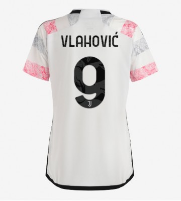 Juventus Dusan Vlahovic #9 Replica Away Stadium Shirt for Women 2023-24 Short Sleeve